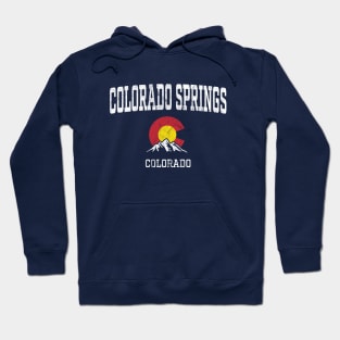 Colorado Springs CO Vintage Athletic Mountains Hoodie